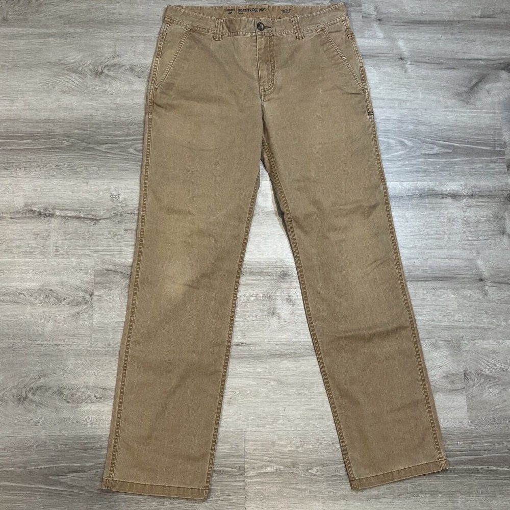 Toad & Co Mens Pants‎ Brown 33 X 34 Organic Cotton Blend Mission Ridge
